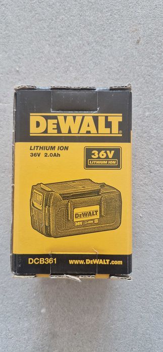 DeWalt DCB361 (36V / 2.0Ah Li-Ion) – Чисто нова оригинална батерия,Фабрична кутия - 2 броя