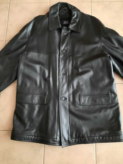 Мъжко яке тип сако от естествена кожа