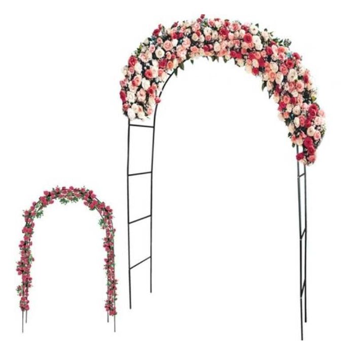 Арка за цветя, за градина 235 х 135 х 38 см, Тъмно зелена