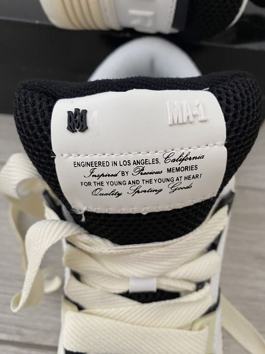 Amiri MA-1 white and black edition