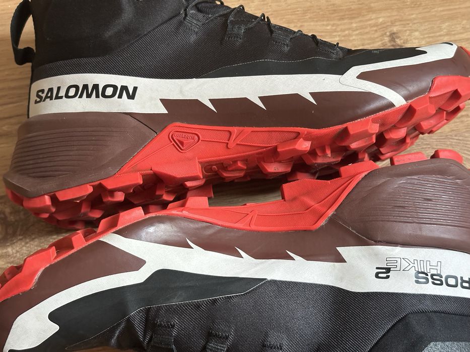 Ghete Salomon Cross Hike Mid Gtx 2 marime 42 impermeabili GORE-TEX hiking trekking drumetii munte zapada iarna 3 sezoane