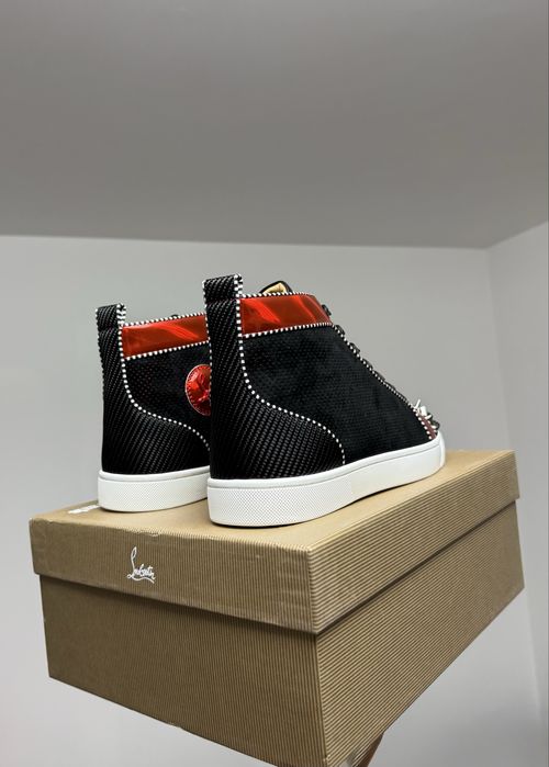 Christian Louboutin High Oralato Red Black