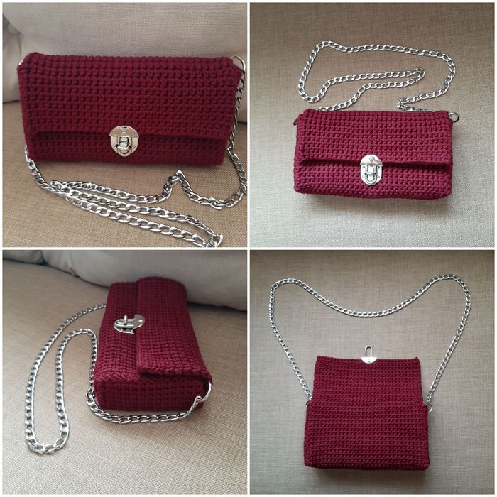 Ръчно изплетена дамска чанта