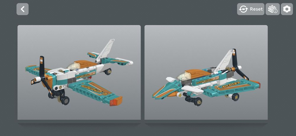 Продам самолёт LEGO technic 2 в одном