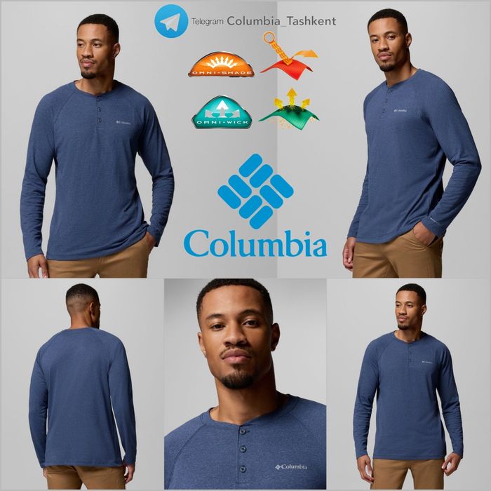 Columbia® Весенно-Летние Футболки с длинным рукавом из США