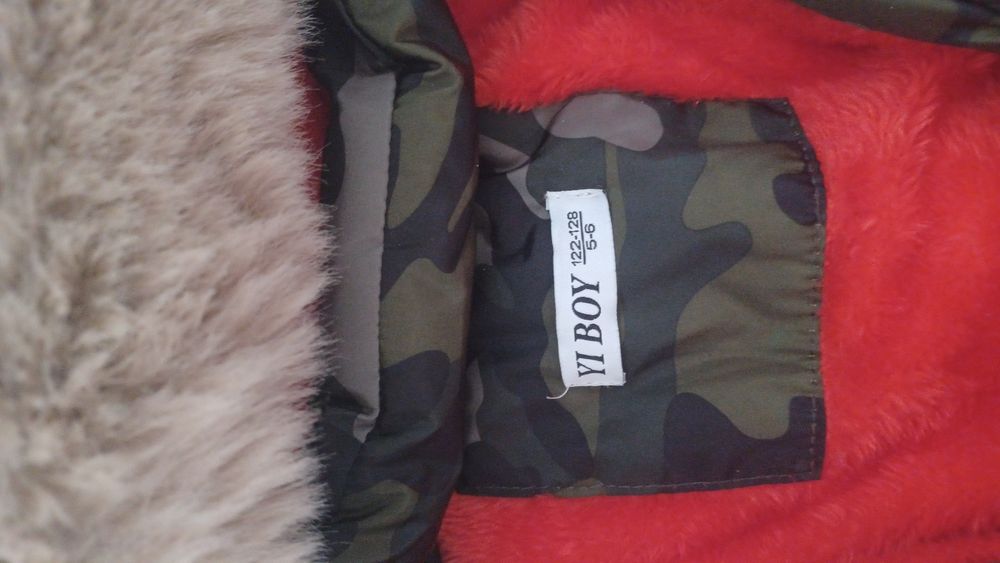 Топло детско зимно оригинално яке размер 122см 5г