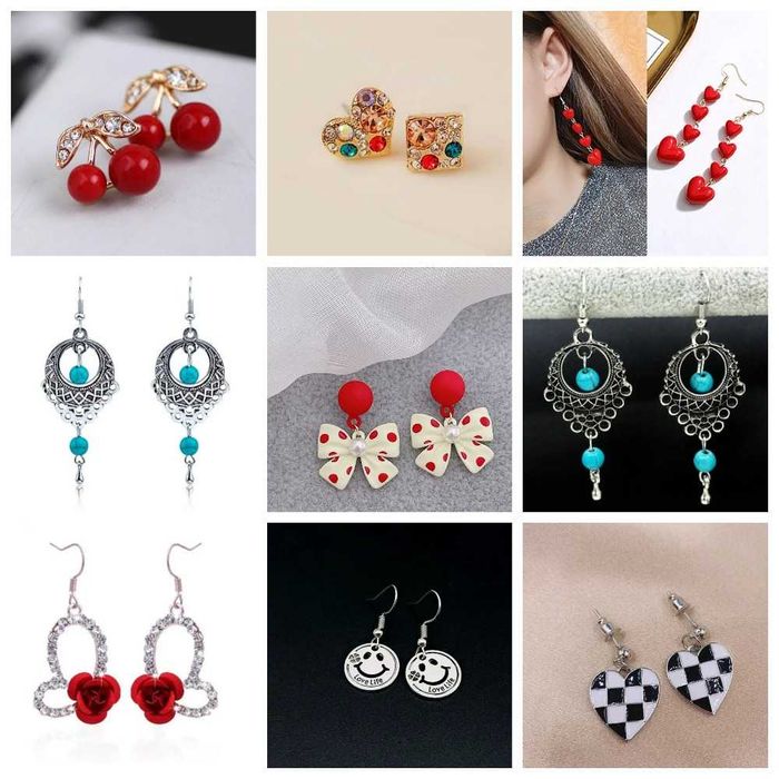 Серьги-висюльки и на гвоздике