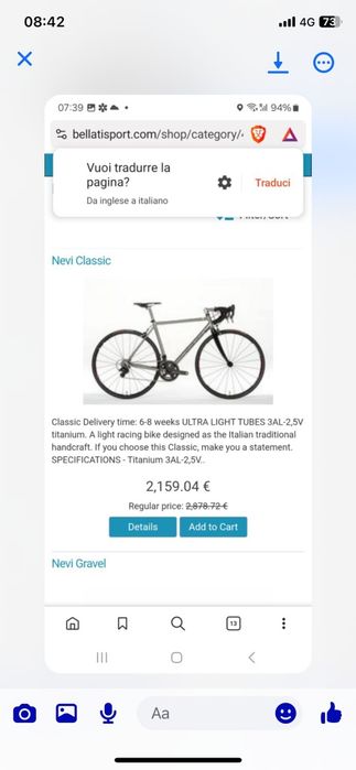 Bicicletă(cursieră) Nevi Classic
