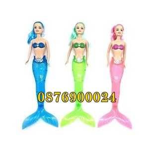 ПРОМО! Светеща кукла Русалка със светеща опашка 2 размера ЦВЕТОВЕ