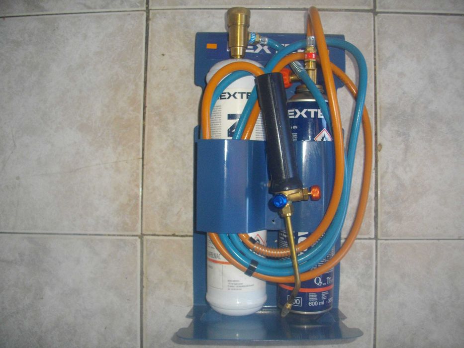 НОВ ОКСИЖЕН Мини Газозаваръчна Горелка Пропан-Бутан и Кислород DEXTER