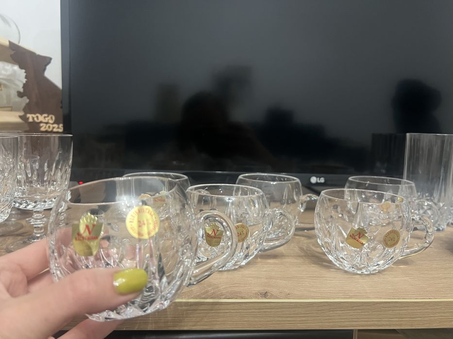 Set 6 cesti cafea din cristal nachtmann 24%pbo