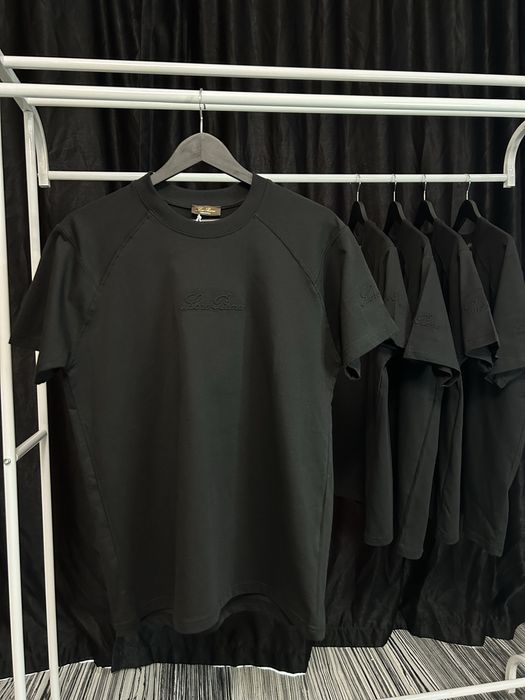 Tricou Loro Piana negru-design italian premium-model nou, marimi s-xxl
