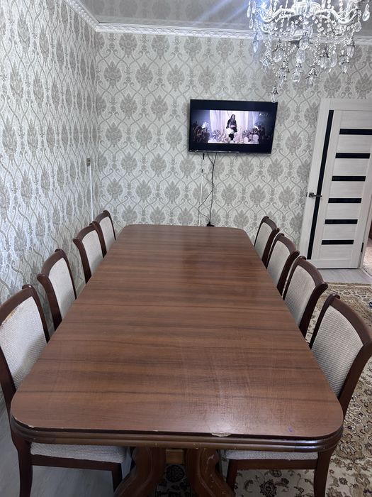 Стол со стульями 1.1*2.5-3