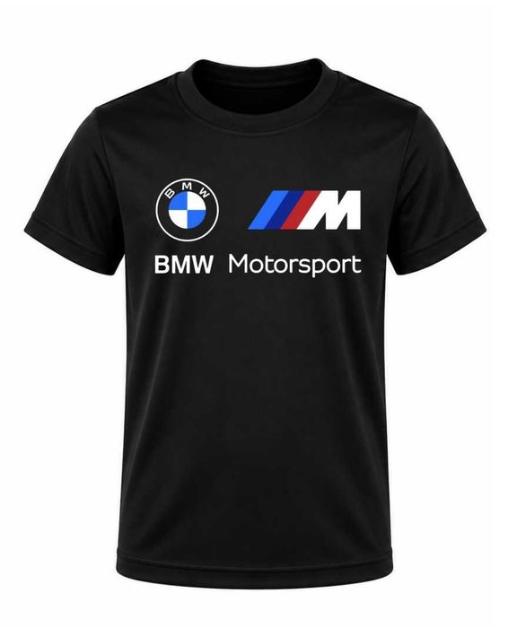 Детски автомобилни тениски БМВ детска фланелка BMW Motorsport тениска