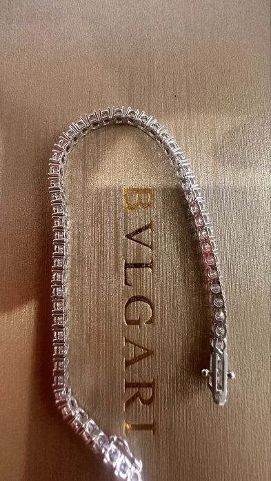 Серебрянный браслет с муассанитами