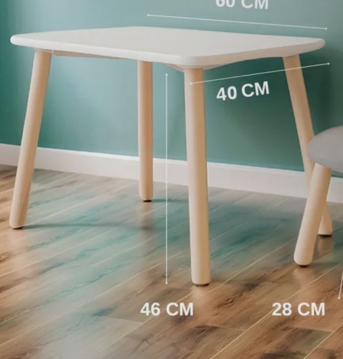 Детский столик деревянный