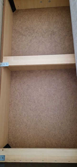 Coltar extensibil bej cu maro inchis, 230×160, 2 lazi de depozitare