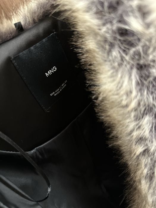 НОВО яке Манго космест ефект Fur effect jacket