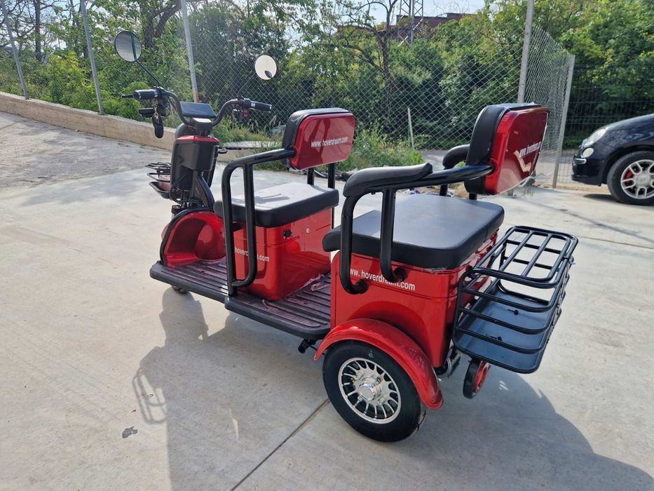 електрическа триколка с 2 седалки  на изплащане с гаранция