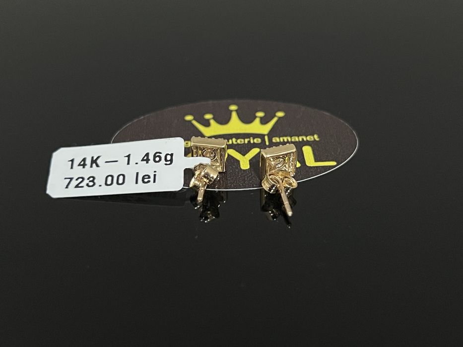 Bijuteria Royal CB : Cercei dama aur nou 14k 1,46gr