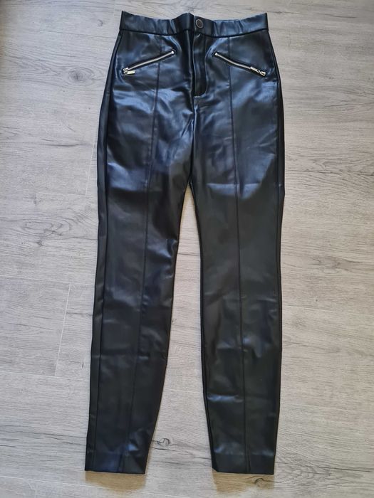 Нов кожен панталон Zara