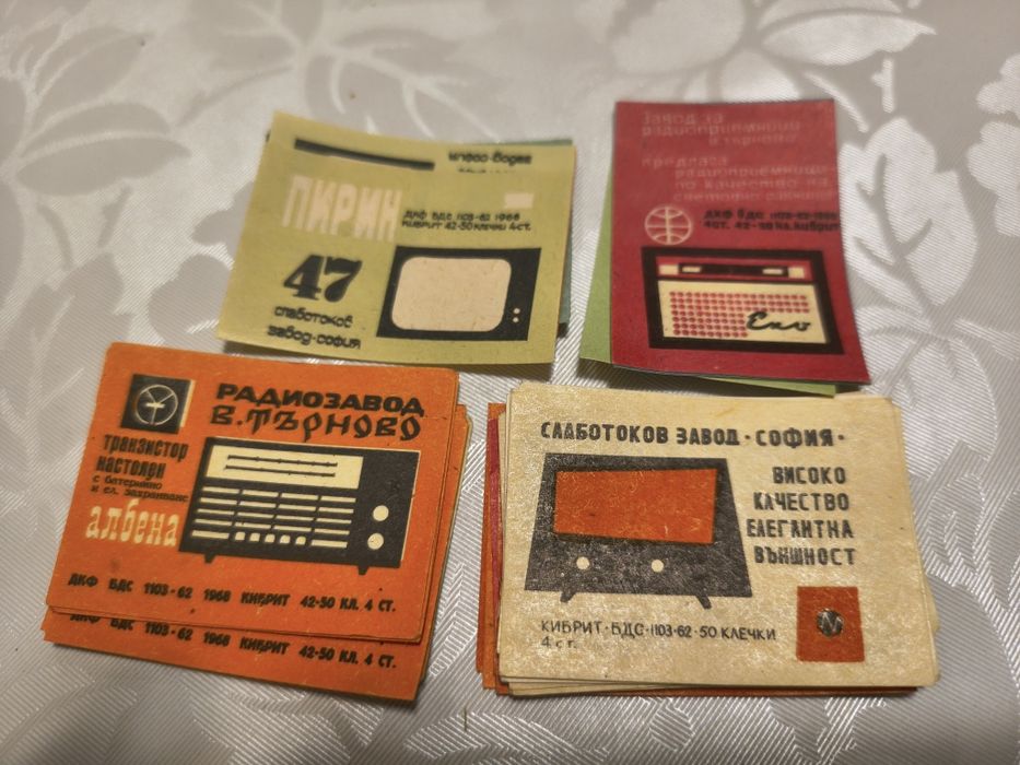 Колекция от стари предимно български етикети за кибрити