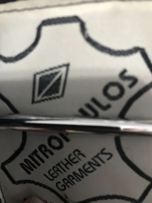 Haina din piele lunga cu blana si gluga