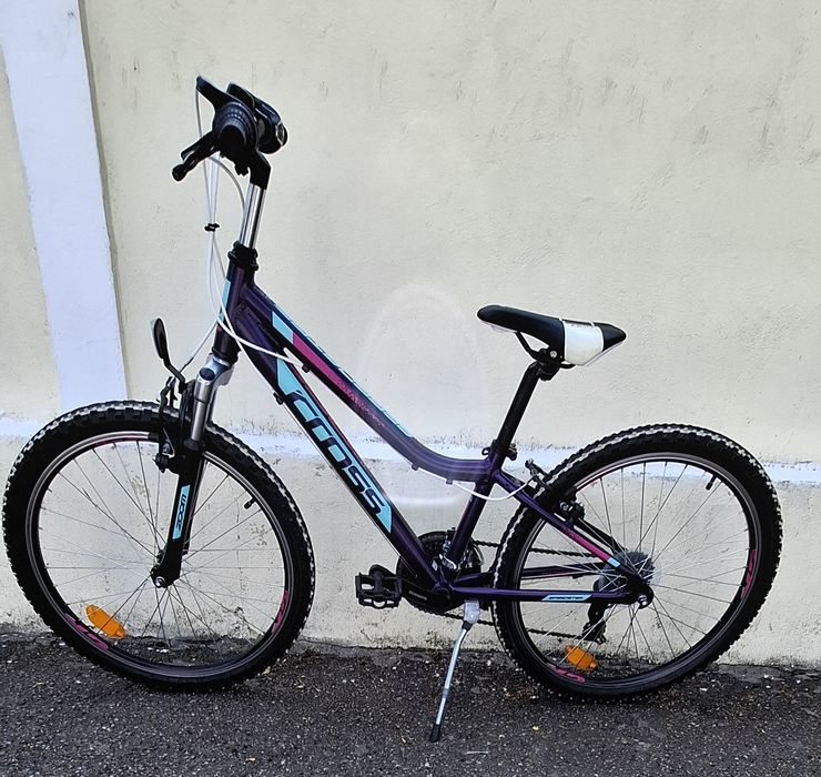 Bicicletă mtb de copii CROSS cadru din aluminiu pe 24 inchi