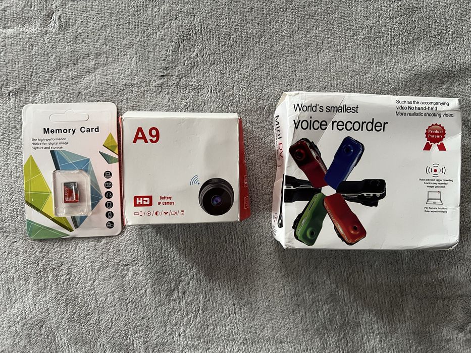 Две мини камери + SD карта 128 GB