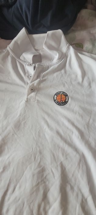 Tricou golf alb..