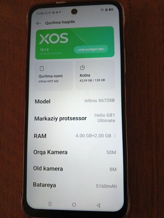 Infinix HOT 60 i