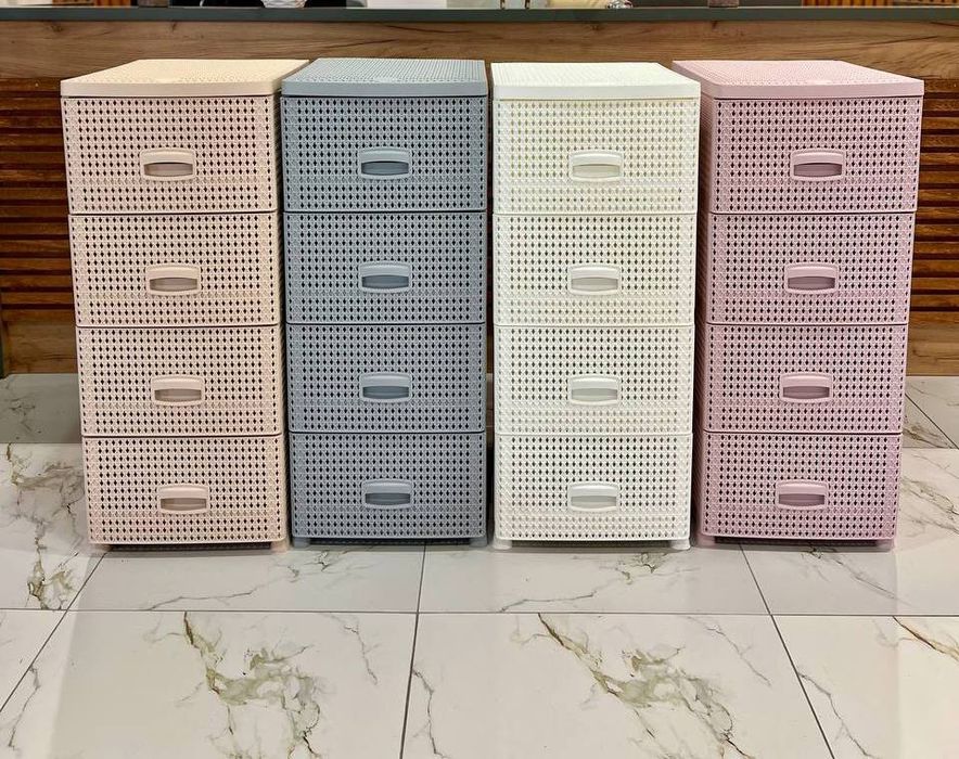 Комод пластиковый 4 этажный