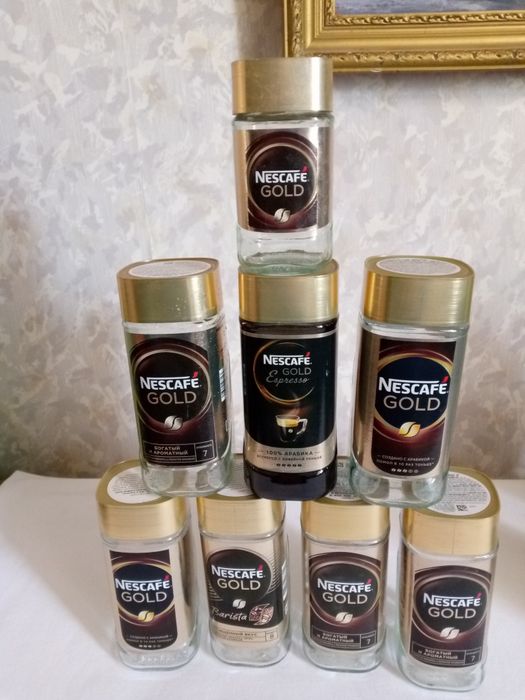 Для декупажников : баночки из-под кофе.