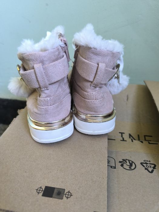 River Island, боти за момиче, топли и пухкави, номер 26,5