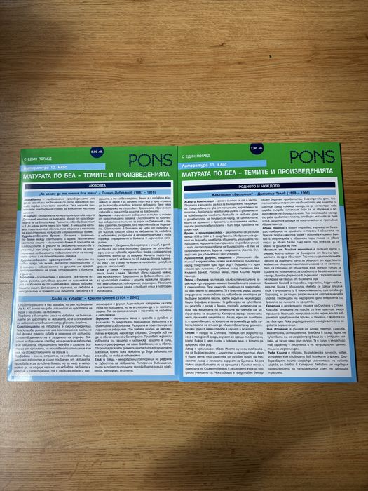 Помагала за 11ти и 12 клас литература