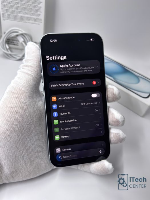 iPhone 15, 128GB, Blue, 100% батерия, КАТО НОВ, 2г. ГАРАНЦИЯ!