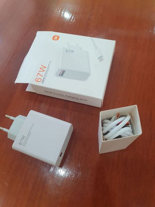 Xiaomi 67W Original Tezkor Zaryadlovchi Adaptor + Type-C Kabel