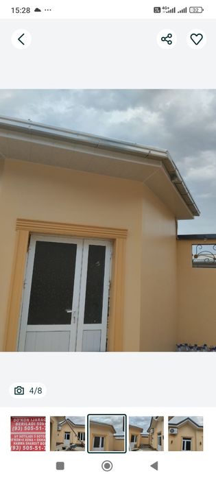 Уй сотилади 5.4 сотка 5 хона 1 ошхона 3 колодовка   53 кв дўкон