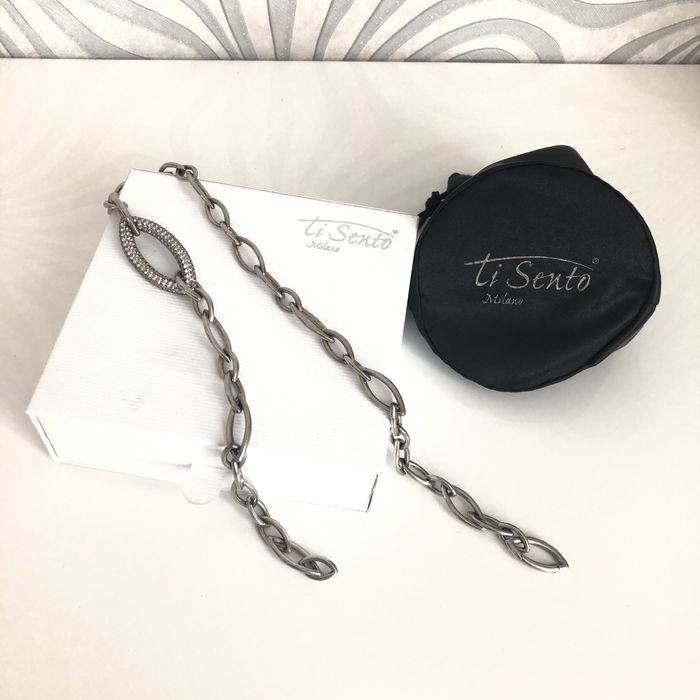 Колье цепь серебро бренд TiSento