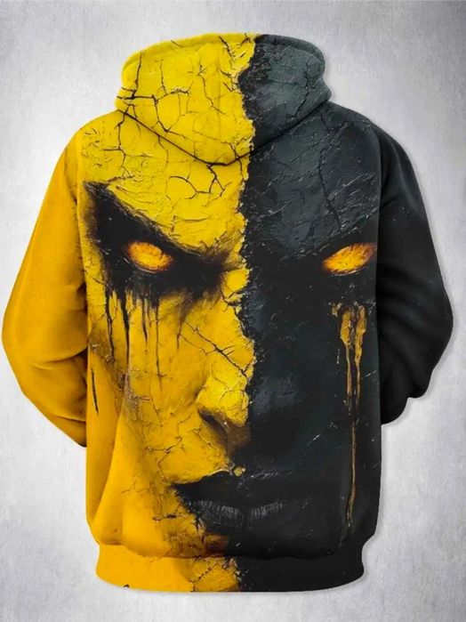 Худи / блуза жълто черна 2XL