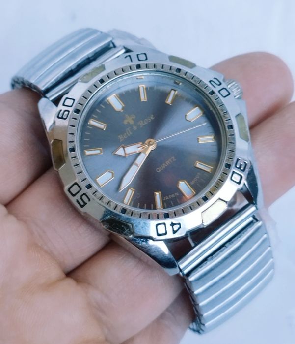 Ceas bărbătesc Bell & Rose cu Quartz, din oțel inoxidabil