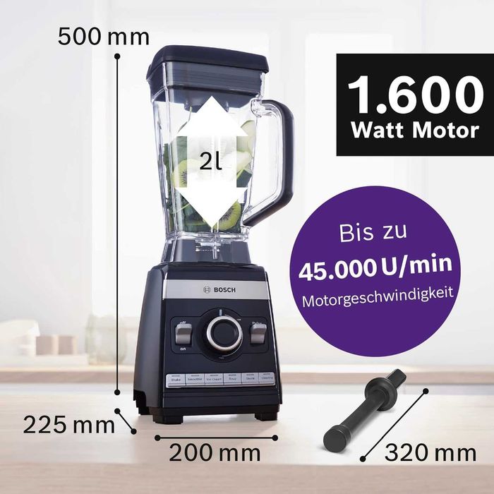 Блендер Bosch VitaBoost (MMBH6P6B) 1200W Миксер Пасатор