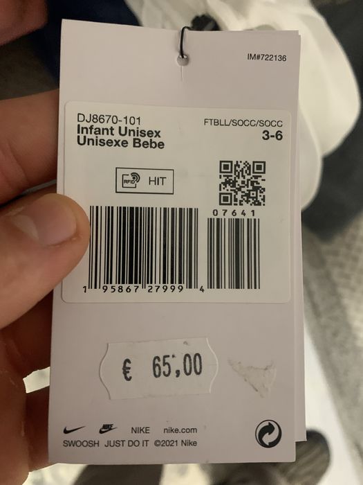 conpleu Nike PSG bebelusi 6-9 luni