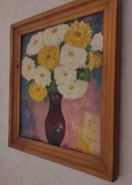 Рамкирана картина маслени бои, пловдивски художник