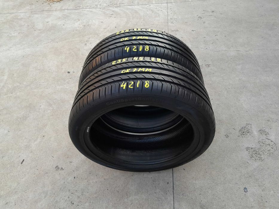 Doua anvelope vara 235 45 19 continental sportcontact 5 profil 7 mm