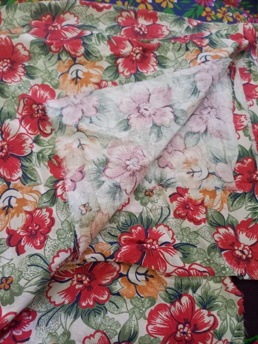 Materiallar satin va chit (paxtali)