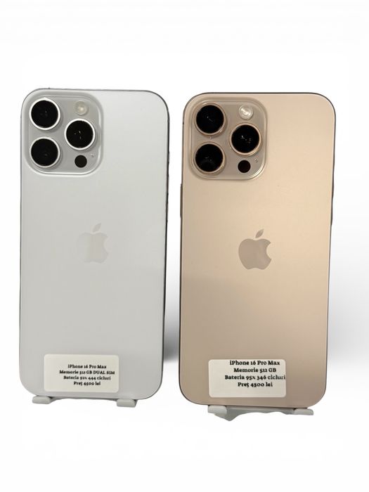 iPhone 16 Pro Max 512GB Preț 4500 lei