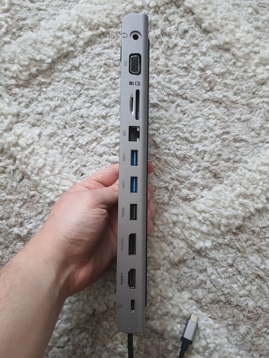 Docking station deltaco usb-c pt laptop sau tableta