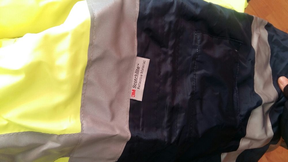 Geaca reflectorizanta 3M benzi rezistente galben