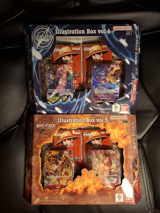 One piece TCG illustration box vol.5 și vol. 6 card game